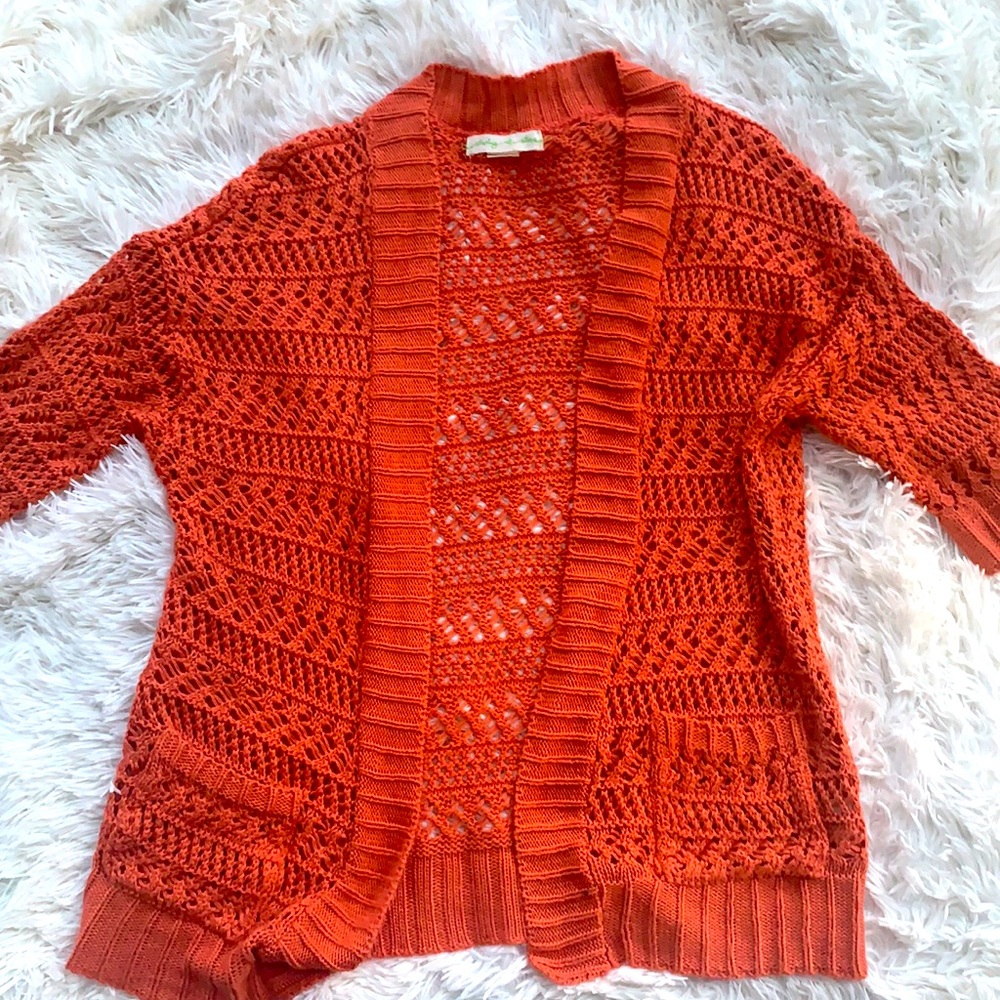Staring at Stars Coral Knit Sweater Size Medium
